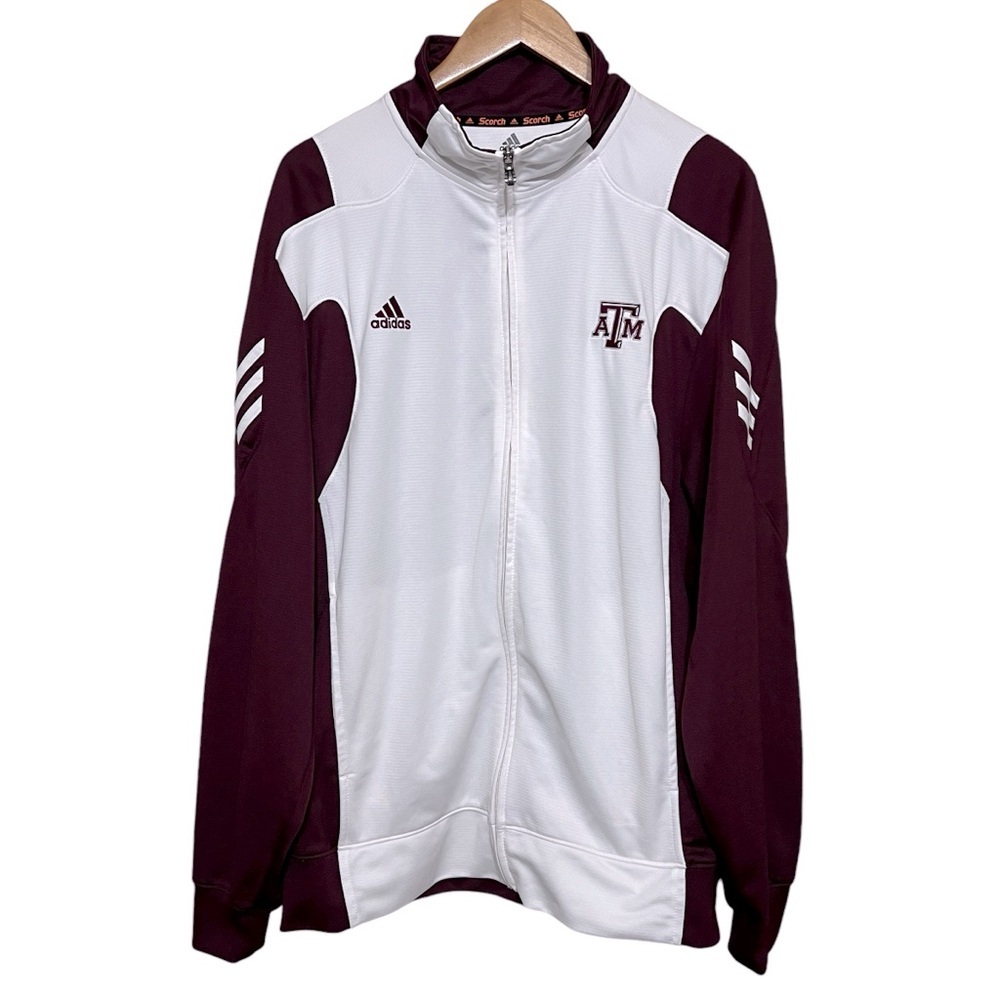 Texas A&M Aggies NCAA Adidas Climalite Scorch Jacket Maroon Jacket Size XL